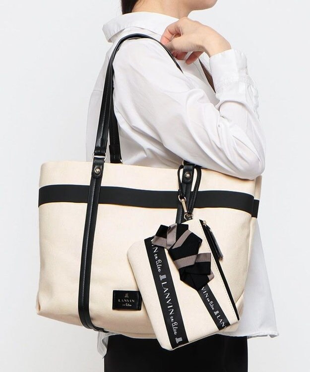 LANVIN en Bleu セイラー トートバッグ アイボリー