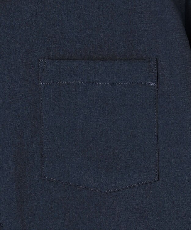 J.PRESS MEN 【WEB・一部店舗限定】リネンライク オープンカラーシャツ ネイビー系