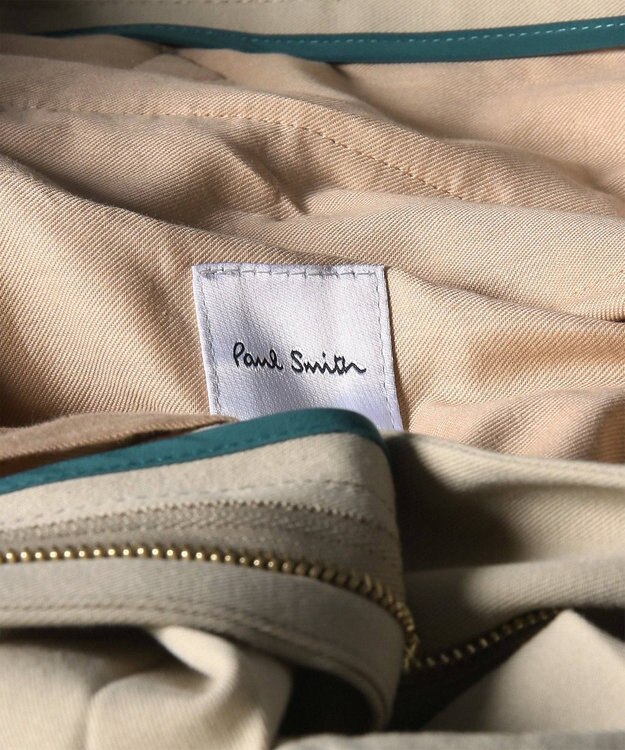 Paul Smith コットンギャバジン タックパンツ ライトベージュ