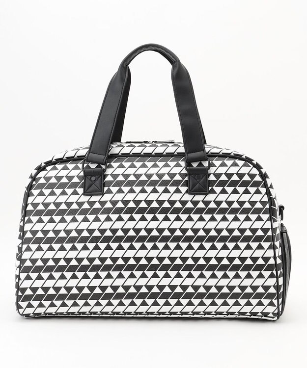 23区GOLF 【UNISEX】フラッグ総柄ボストンバッグ　シューズ収納付きの大容量　ショルダー持ちも可能 ブラック系5