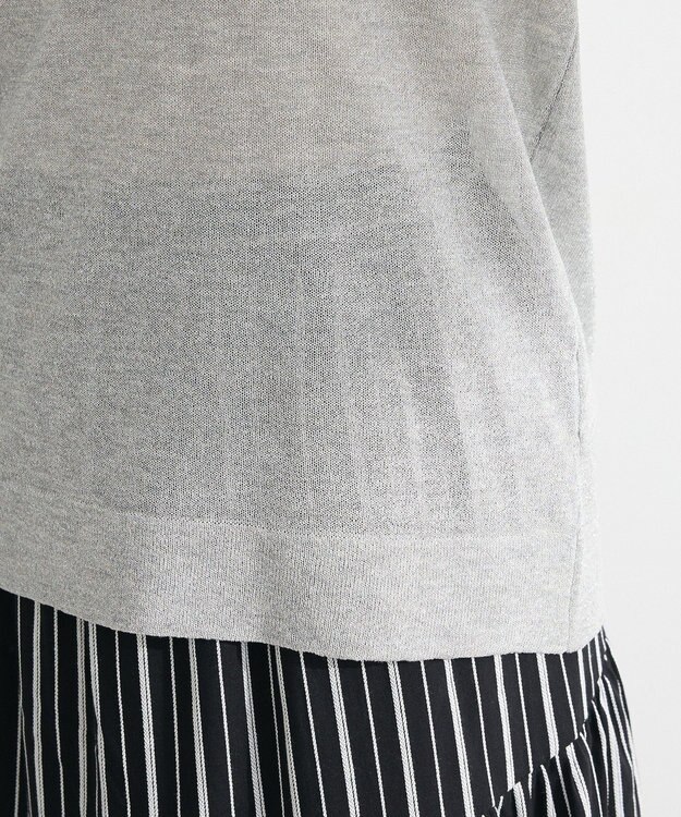 Green Parks ・Ｐｅｔｉｔ　Ｆｌｅｕｒ　ラメシアーニット Gray