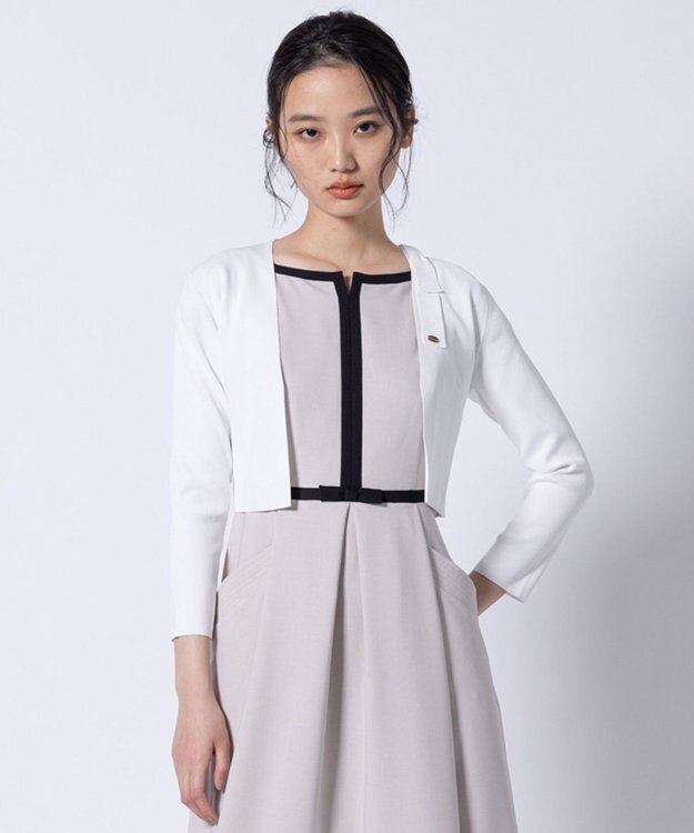 TOCCA 【洗える・接触冷感】BOW KNOT KNIT ボレロ アイボリー系