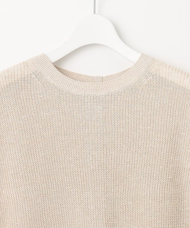 23区 【洗える】ピュアリネン ニット ベスト ベージュ系5