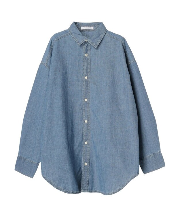 Green Parks ライトオンスデニムＢｉｇシャツ Light Indigo