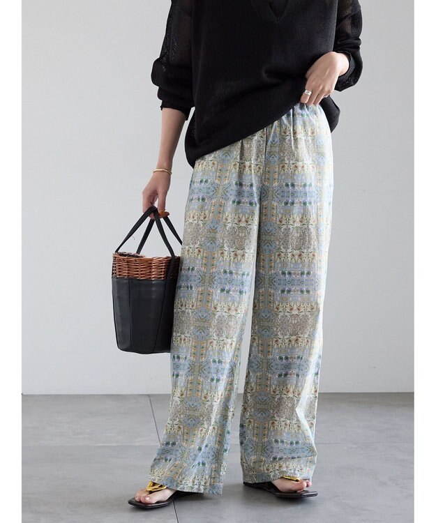 Te chichi 【LIBERTY FABRICS】イージーパンツ ベージュ