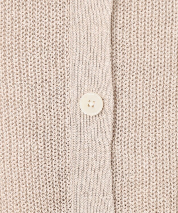 23区 【洗える】ピュアリネン ニット ベスト ベージュ系5