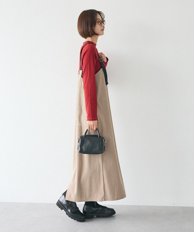 CRAFT STANDARD BOUTIQUE カットコーデュロイジャンパースカート Mocha