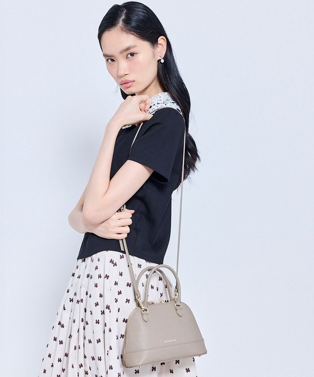 TOCCA LE SOMMET MINI BUGATTI BAG レザーバッグ ベージュ系
