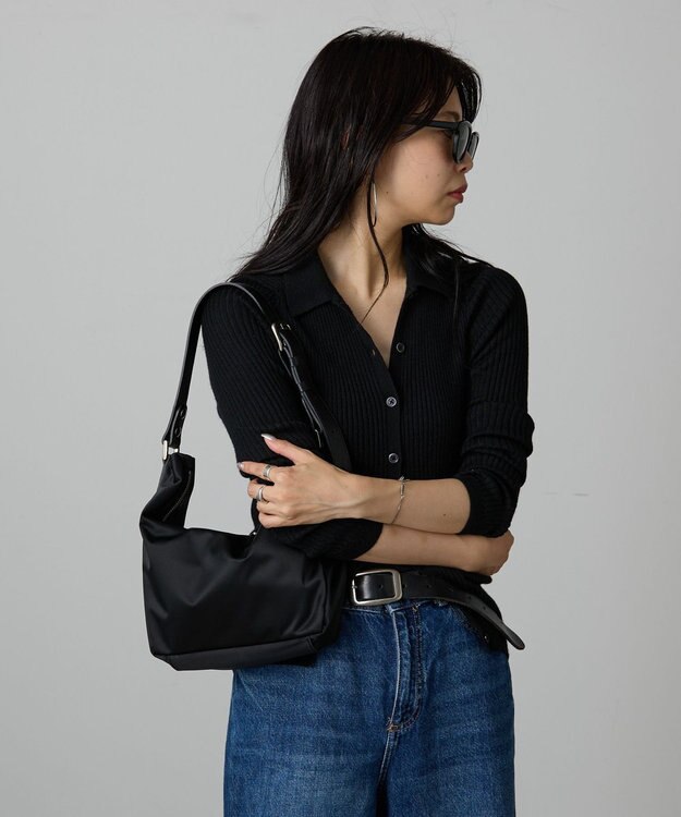 russet ナイロン2WAYミニショルダーバッグ(SF-261) Black