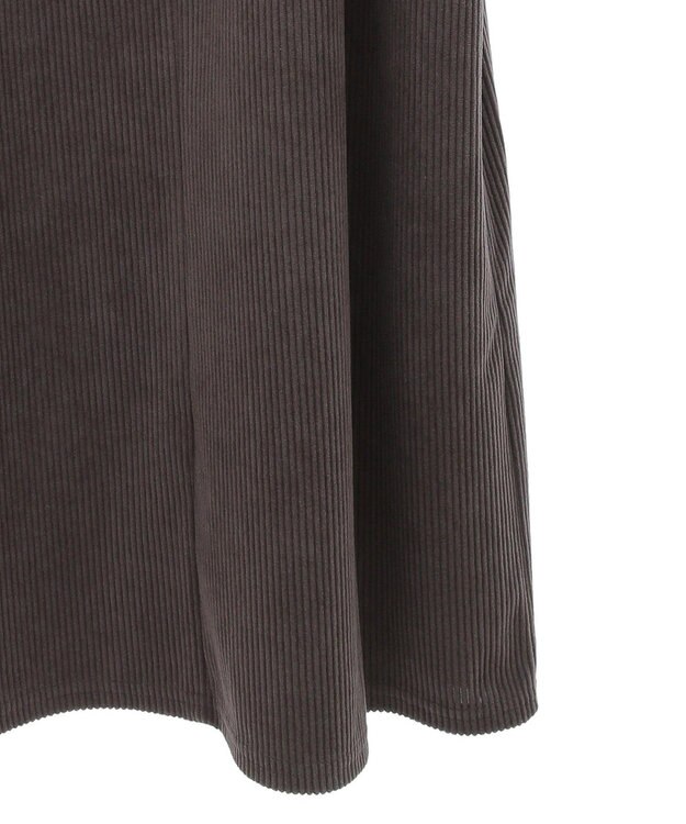 CRAFT STANDARD BOUTIQUE カットコーデュロイジャンパースカート Charcoal Gray