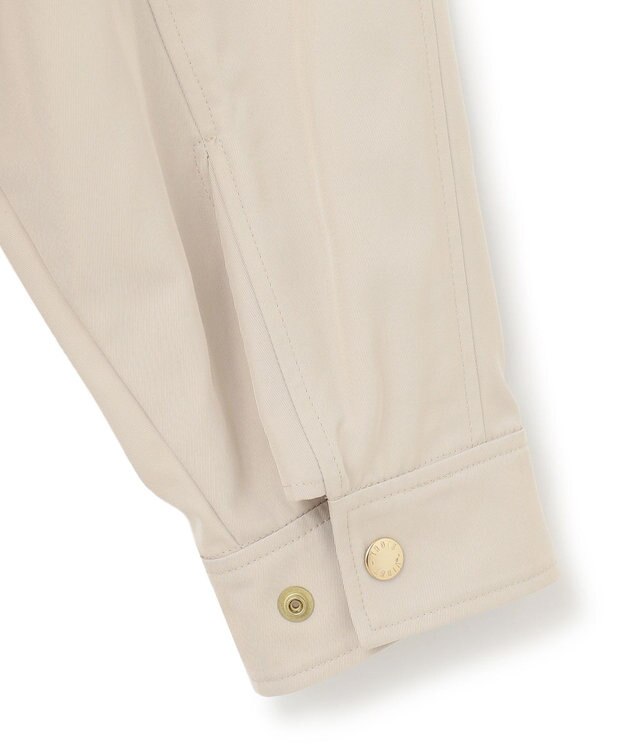 23区 S 【洗える】ライトツイル ノーカラーコート ベージュ系