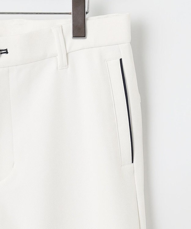 23区GOLF 機能性満載のホワイトパンツ【MEN】【防透・UVケア・撥水】トリコットツイル ホワイト系