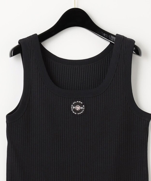GRACE CONTINENTAL リブニットタンクトップ ブラック