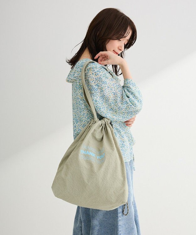 Green Parks ドロストトートバッグ Khaki