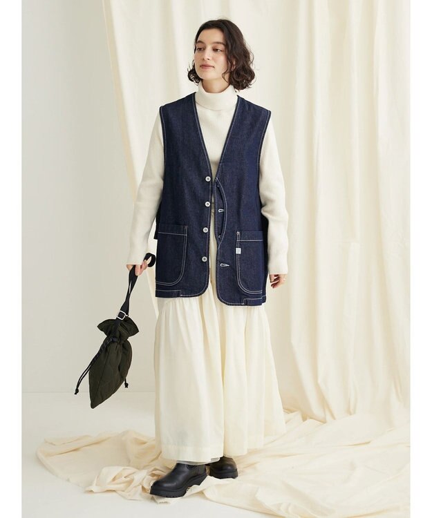 CRAFT STANDARD BOUTIQUE デニムワークベスト Dark Indigo