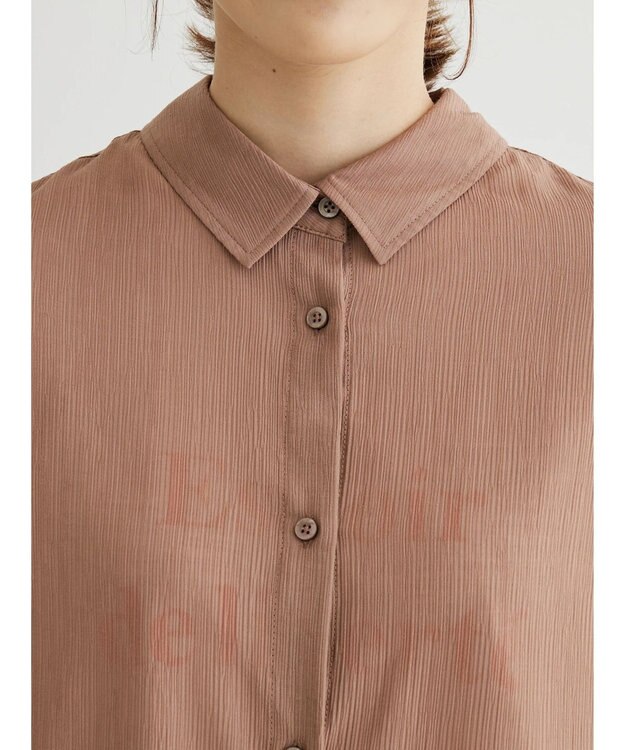 Green Parks ワッシャービッグシャツ Brown