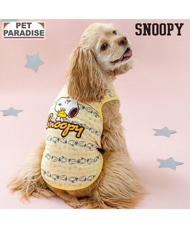 PET PARADISE スヌーピー お気に入り タンクトップ 《スヌーピー》 中型犬 大型犬 イエロー