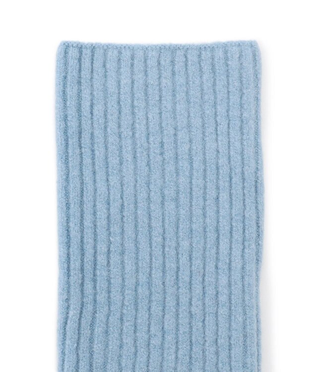 UNFILO 【WEB/一部店舗限定】ふわふわニット アームウォーマー サックス