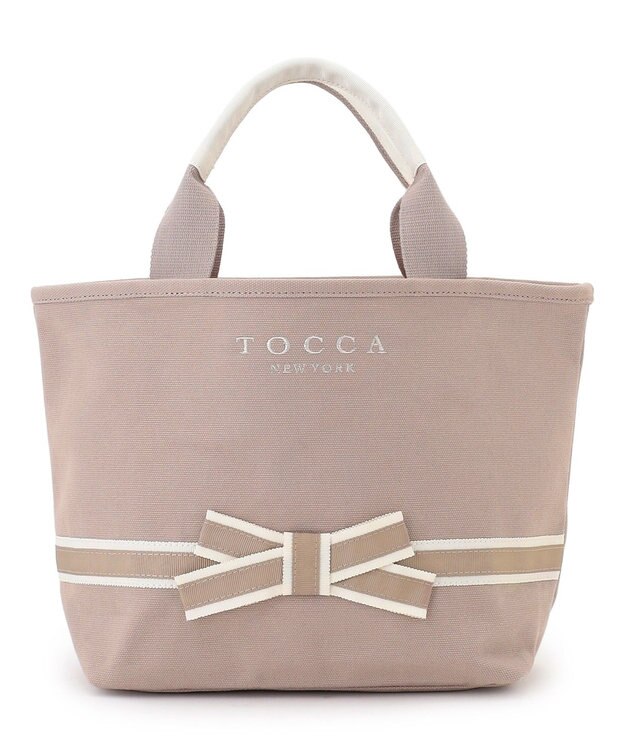 TOCCA BOW BRIDGE CANVAS TOTE トートバッグ ベージュ系