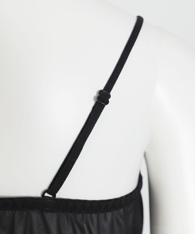 WEGO 【ブラトップ＆ショーツセット】Liliane　Ciel　シフォンフリル ブラック