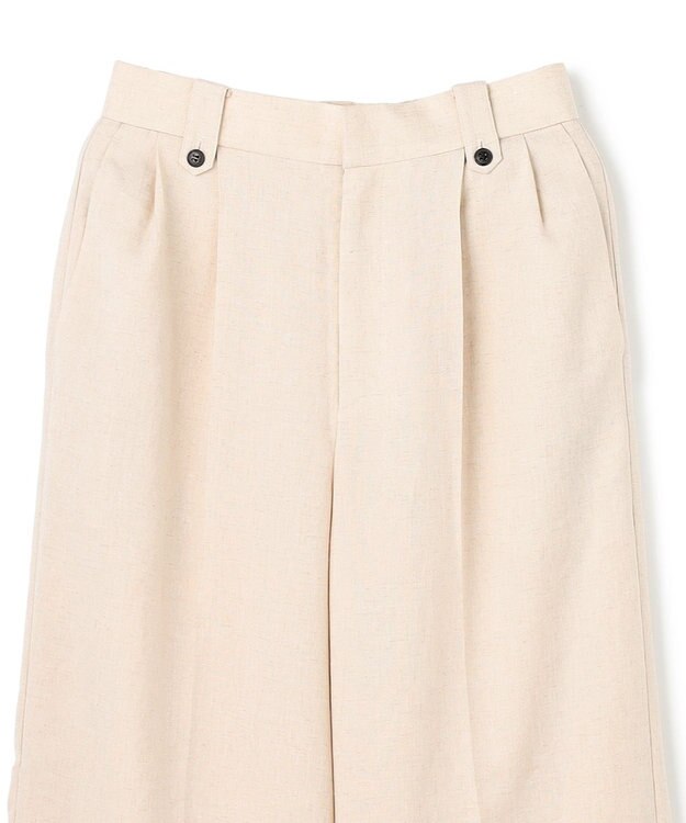 UNFILO 【セットアップ着用可】TENNEN TOUCH タックワイドパンツ ベージュ