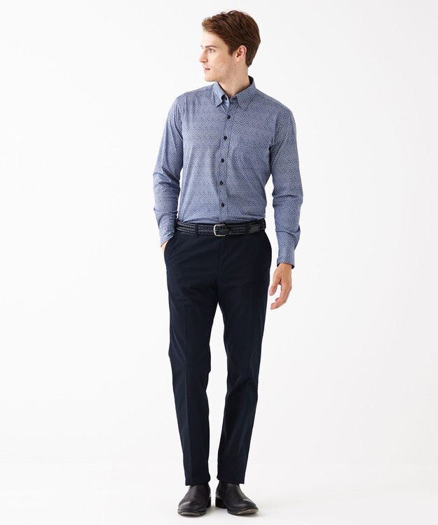 JOSEPH ABBOUD ハイパワーOGトリコチン  パンツ ネイビー系