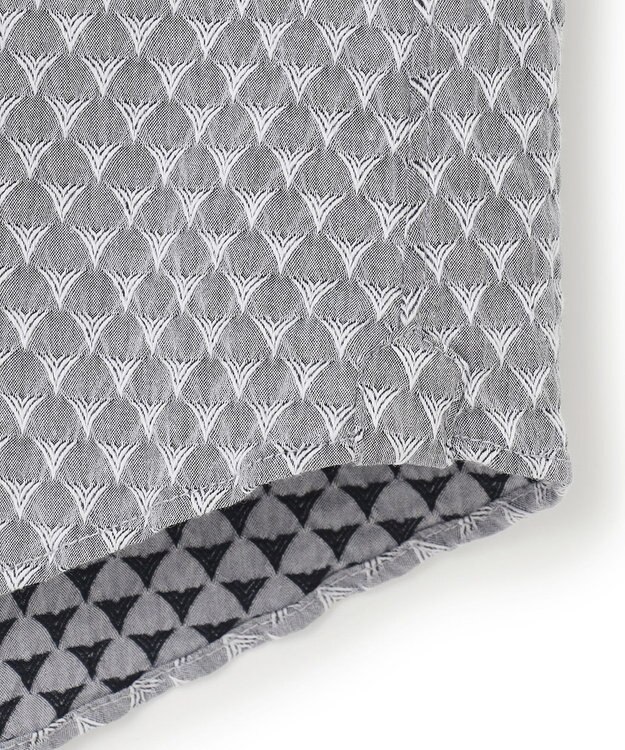 JOSEPH HOMME トライジャガードストレッチ　ウィングカラーシャツ ライトグレー系