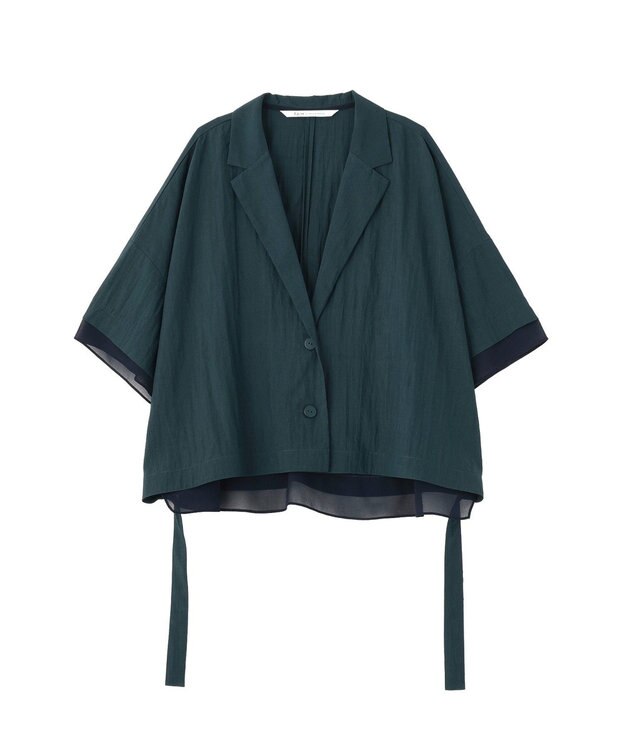 YECCA VECCA 【UVカット/遮熱/接触冷感】COOL袖シアージャケット Charcoal Gray