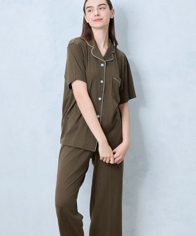 une nana cool 【綿100％】強撚天竺半袖パジャマ MADE WITH LIBERTY FABRIC OV