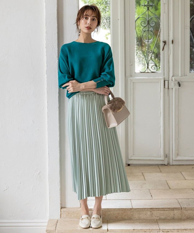 ANY SIS CICA加工 ビューティドルマン ニット グリーン