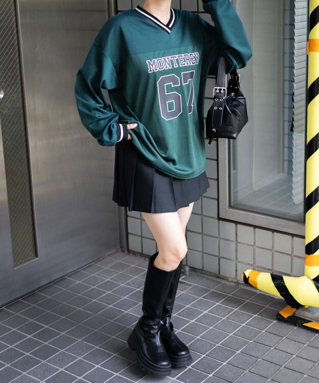 WEGO ナンバリングキリカエプルオーバー ダークグリーン