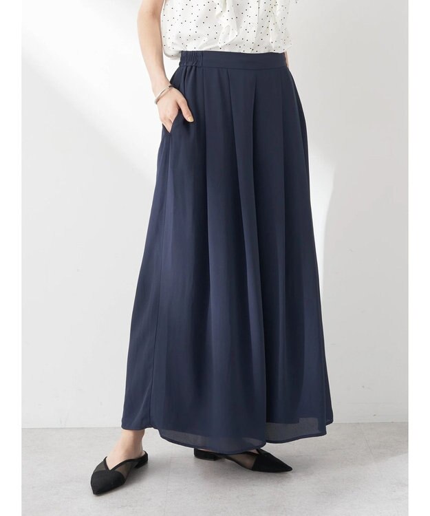 earth music&ecology 選べる丈スカーチョ Navy