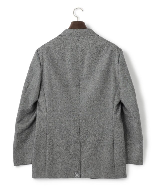 J.PRESS MEN 【定番 / セットアップ対応】マナードシルクホームスパン ジャケット ライトグレー系