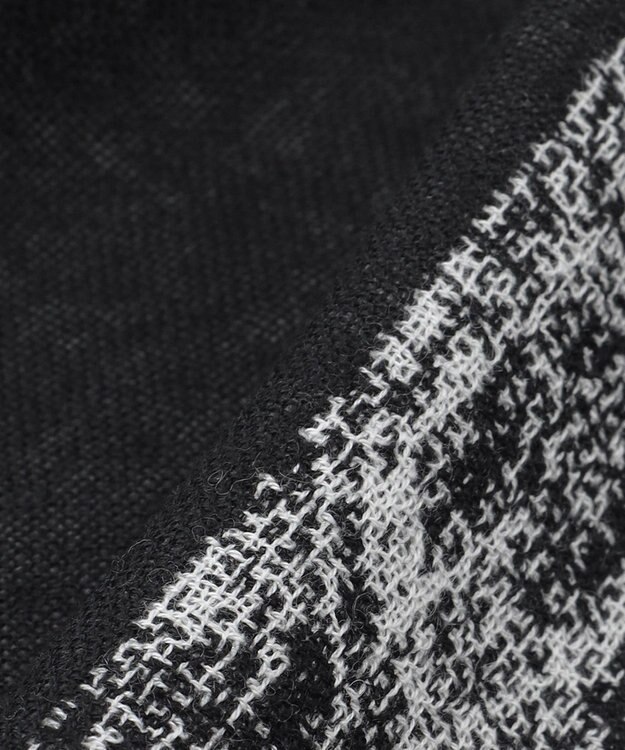 JOSEPH HOMME シルクカシミヤ ストール フォレストパターン ブラック系1