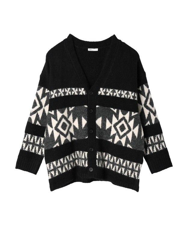 CRAFT STANDARD BOUTIQUE 【男女兼用】オルテガ柄カーディガン Black