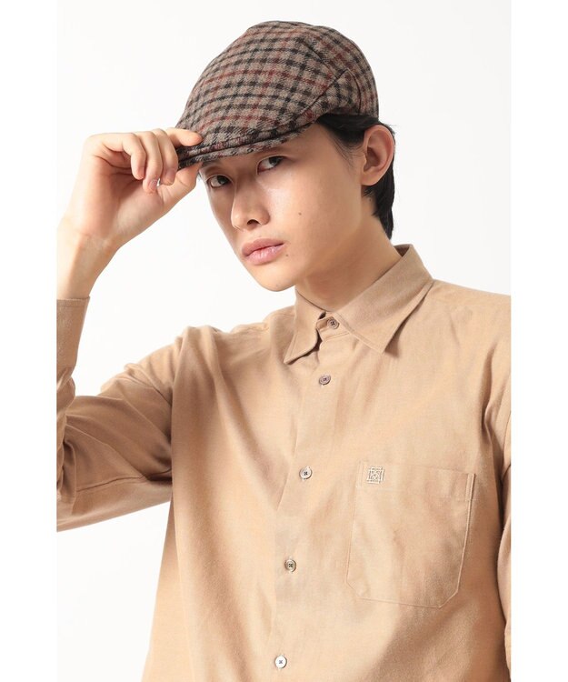 DAKS ハウスチェックツイードハンチング ハウスチェック