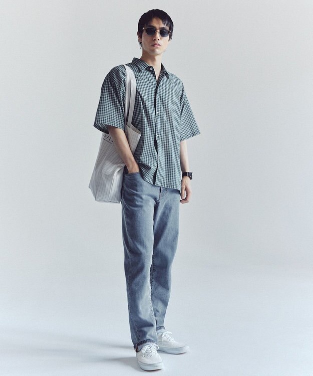 UNFILO MENS 【OCEANS YouTube 掲載】【UNFILO DENIM】 ワイドテーパード ブルー