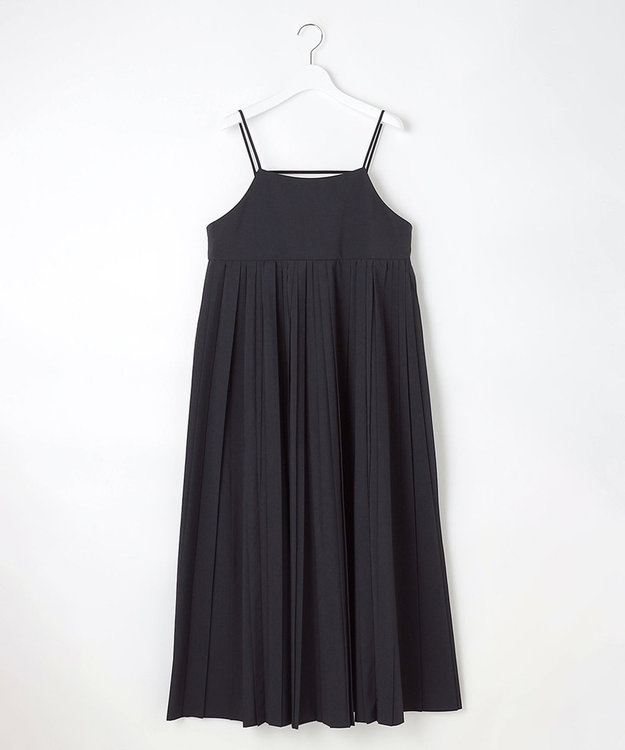 23区 L 【GOLD LABEL】ギャザリングプリーツ ワンピース ブラック系