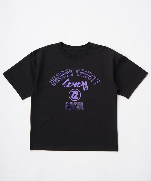 OP／FILA 【SEVEN2】カレッジロゴ半袖Tシャツ ブラック