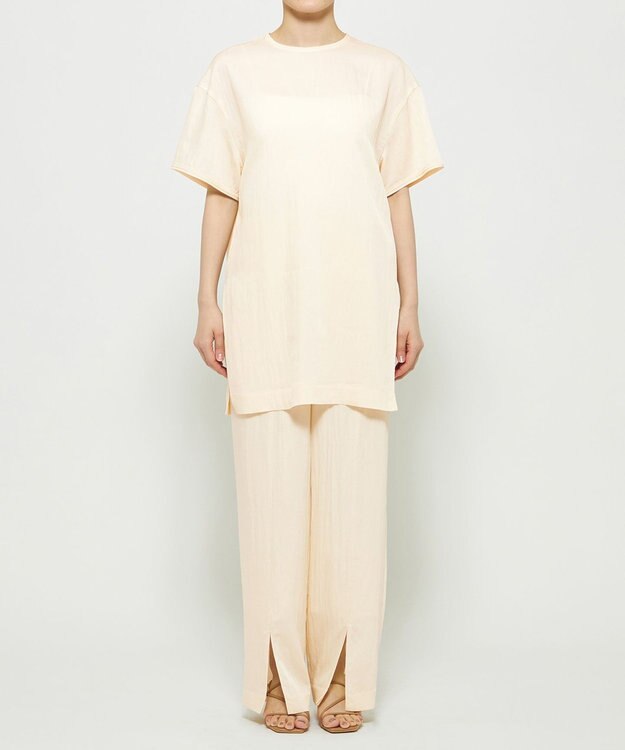 uncrave ドレープツイル Tブラウス エクリュ