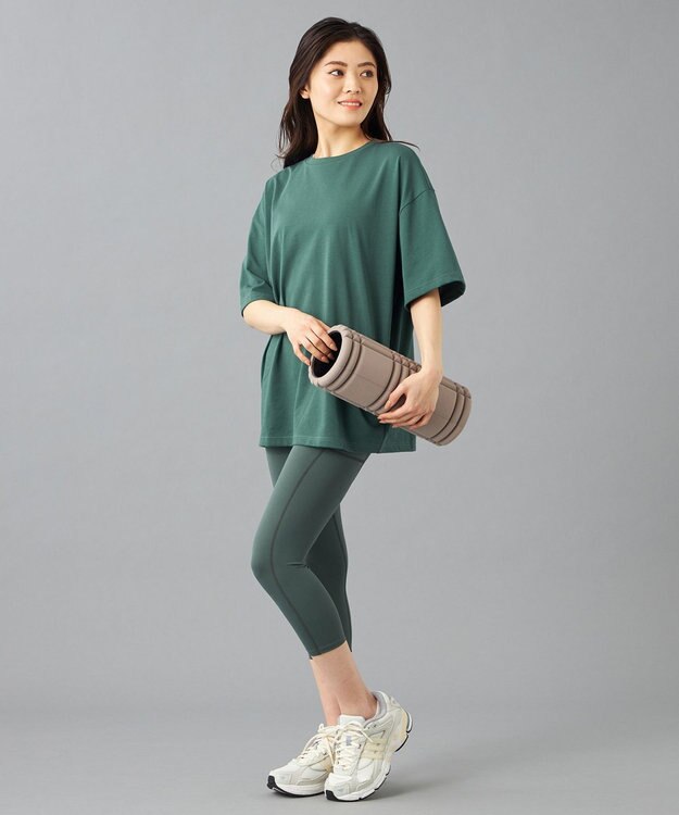 Chacott HandsomeCotton オーバーTシャツ ボトルグリーン