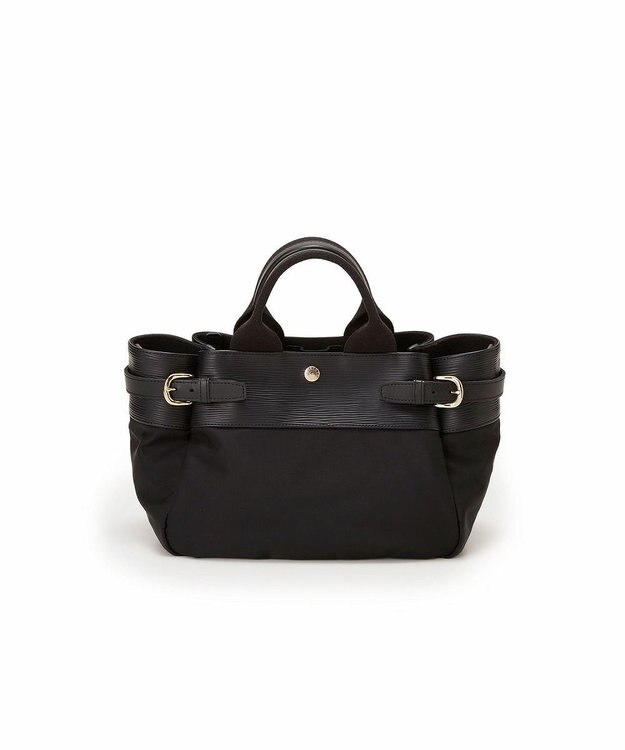 TOPKAPI 【Breath TOPKAPI】RIPPLE リプル ナイロン コンビ ベルト デザイン ミニ トートバッグ ブラック