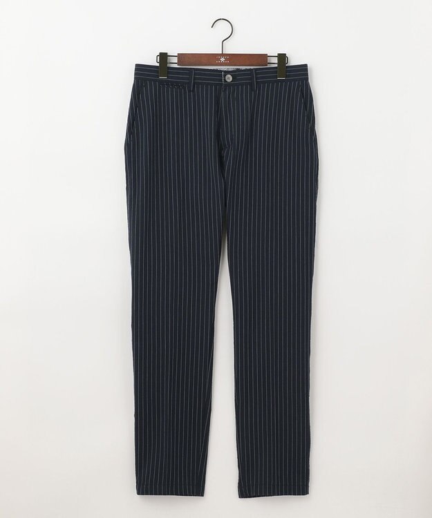 JOSEPH ABBOUD 【キングサイズ・オーガニックコットン】ドライサッカーストライプ　パンツ ネイビー系2