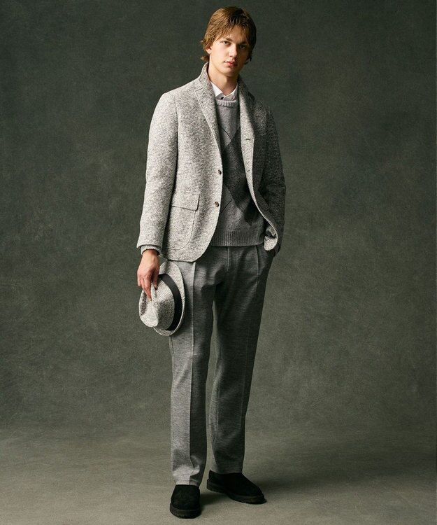 JOSEPH ABBOUD 【オーガニックコットン使用】JOE COTTON ストレッチオックス シャツ ホワイト系