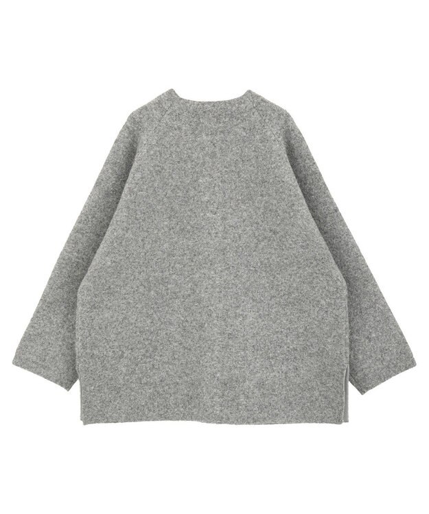 AMERICAN HOLIC Wフェイスラグランニットコーディガン Gray Mixture