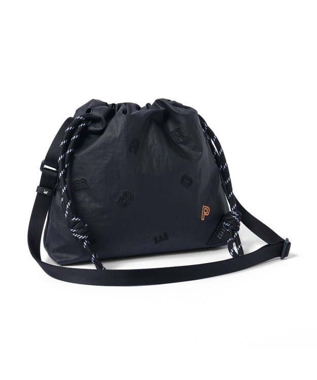 PELLE BORSA 巾着ミニショルダー Wrinkle リンクル 6522 ブラック