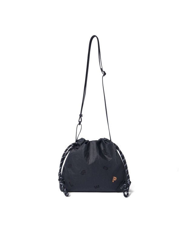 PELLE BORSA 巾着ミニショルダー Wrinkle リンクル 6522 ブラック