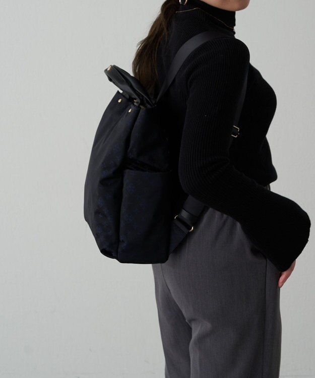 russet ナイロンジャガード2ハンドルリュックサック(SF-220) Black/Navy