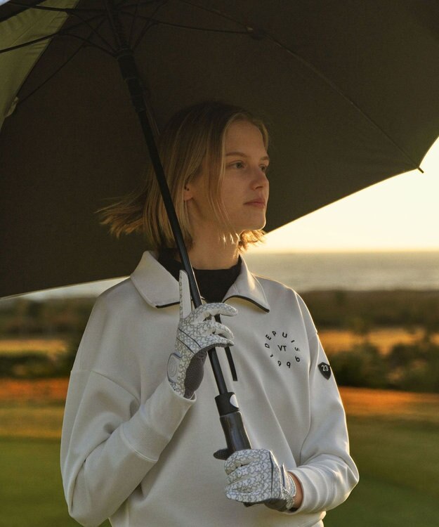 23区GOLF 【WOMEN】手元を華やかに！モノグラム 合皮 グローブ ライトグレー系5