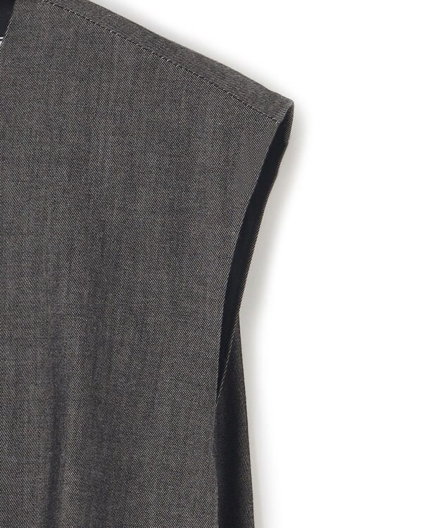 BEIGE， POMEGRANATE / フレアワンピース Chambray Black